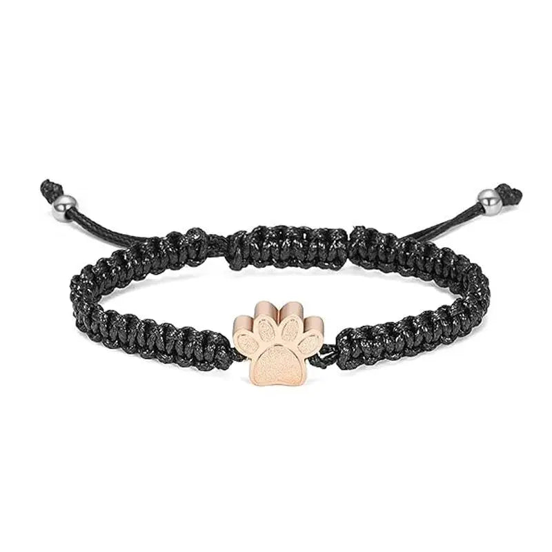Pet Memorial Urn Bracelet | Titanium Steel Braided Keepsake