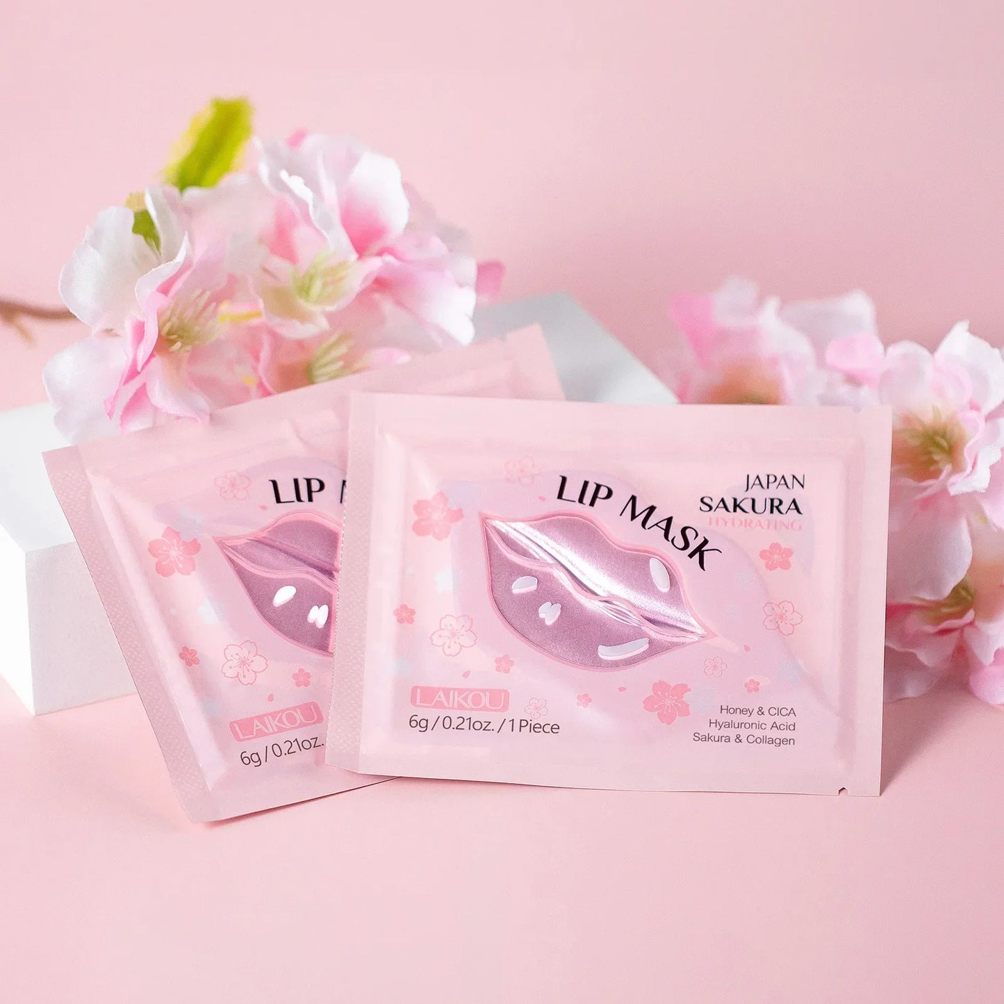 LAIKOU Lip Mask Gel Patches – Moisturizing, Hydrating & Lip Line Repair Peaceful Pleasures Health and Wellness 10pcs