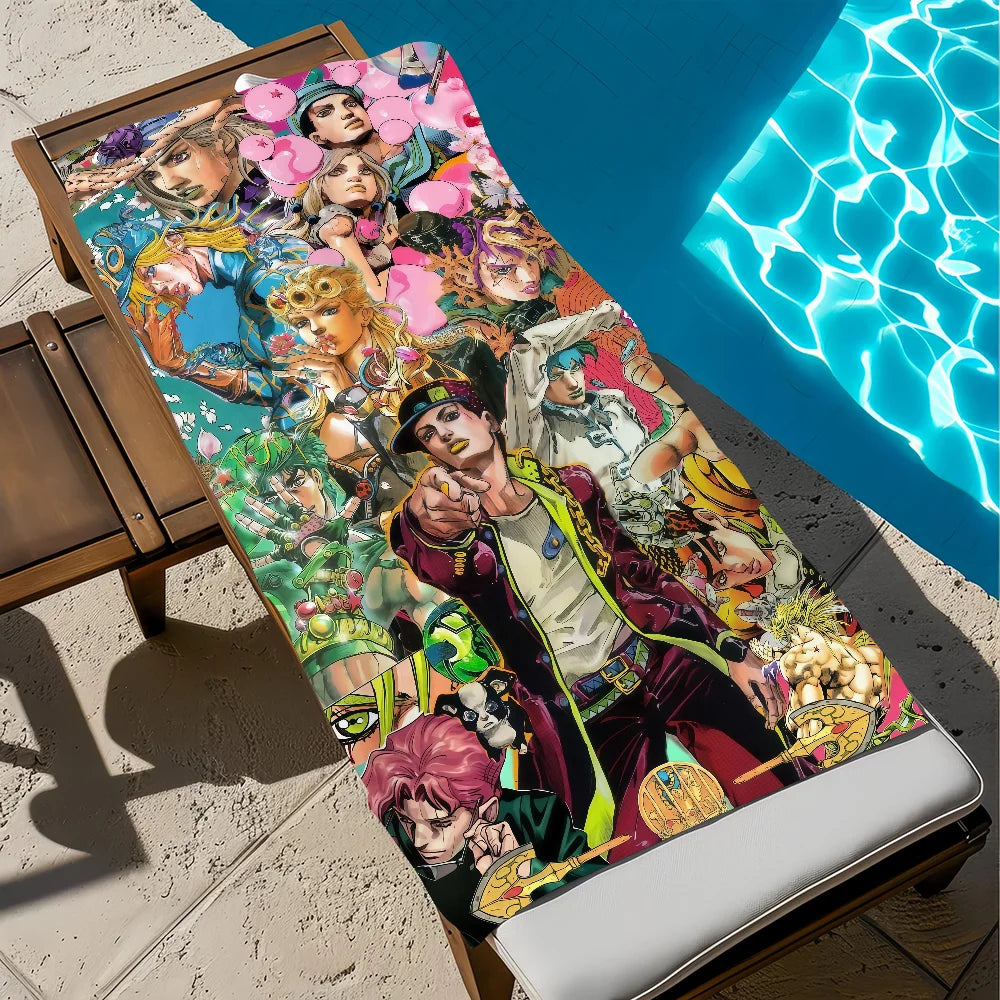 Cute Anime Quick-Dry Beach Towel | Soft, Lightweight Multi-Size Quick-Dry Beach Towel Peaceful Pleasures Health and Wellness z1 STJ150x180CM