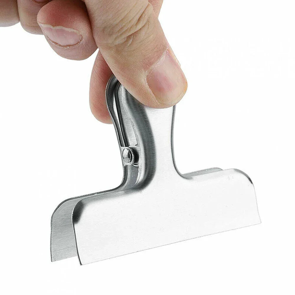 8pcs Stainless Steel Sealing Clip Food Snack Sealing Pocket Clip Vacuum Fresh-keeping Clip Kitchen Storage Gadgets Tools Peaceful Pleasures Health and Wellness