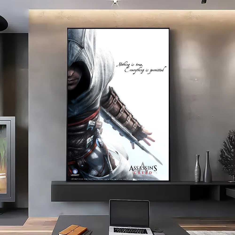 Assassin's Creed HD Poster Waterproof PVC Wall Art Decor Wall Art Poster Peaceful Pleasures Health and Wellness