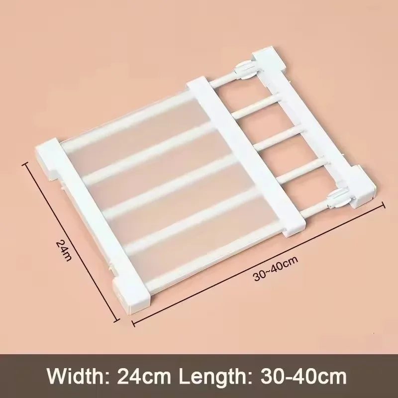 Expandable Tension Shelf & Rod Organizer | Closet Cabinet Kitchen