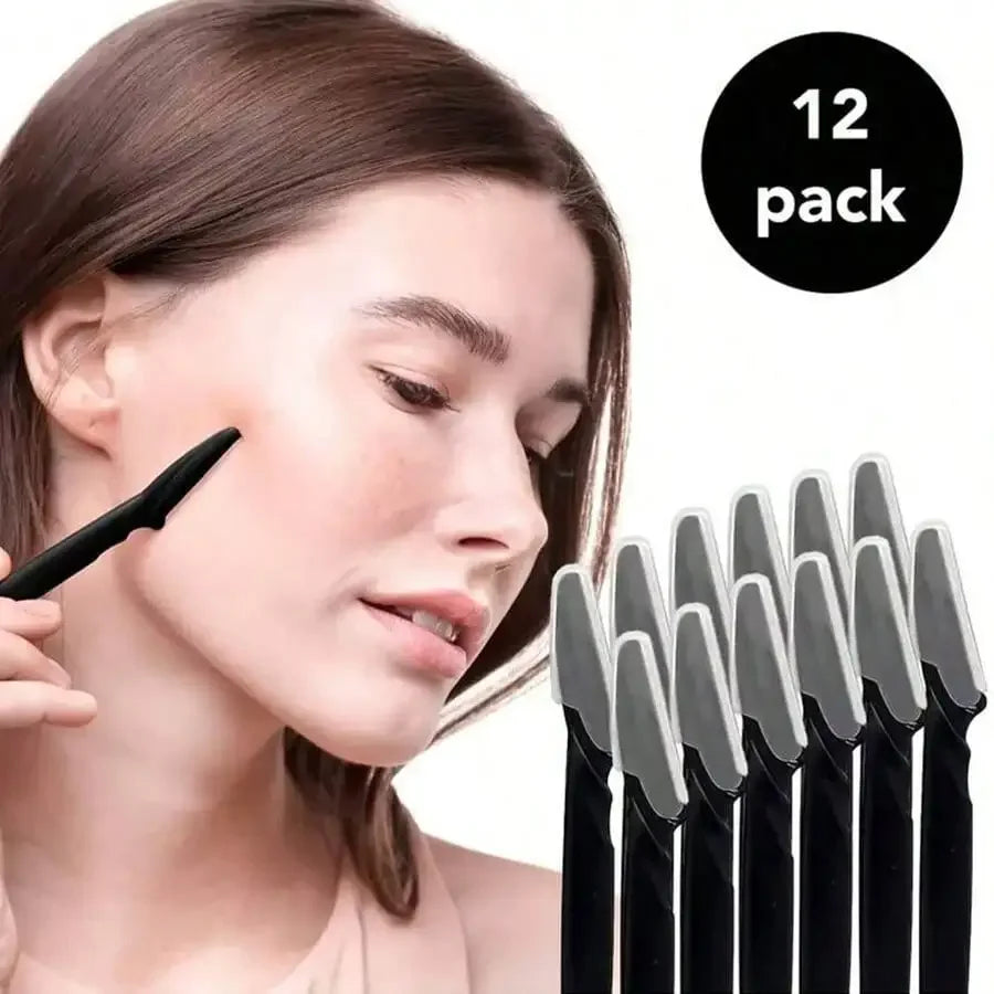 Eyebrow Razor Shapers 6/12pcs – Face Hair Trimmer for Women & Men
