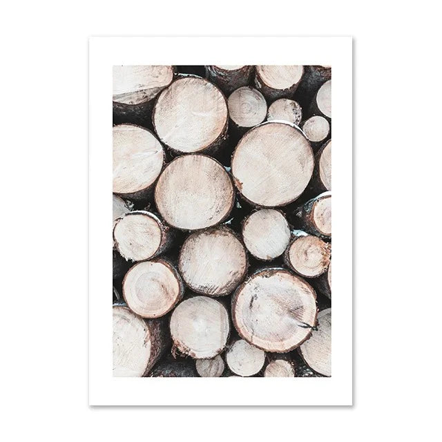 Christmas Deer & Squirrel Snow Scene Canvas Wall Art Print