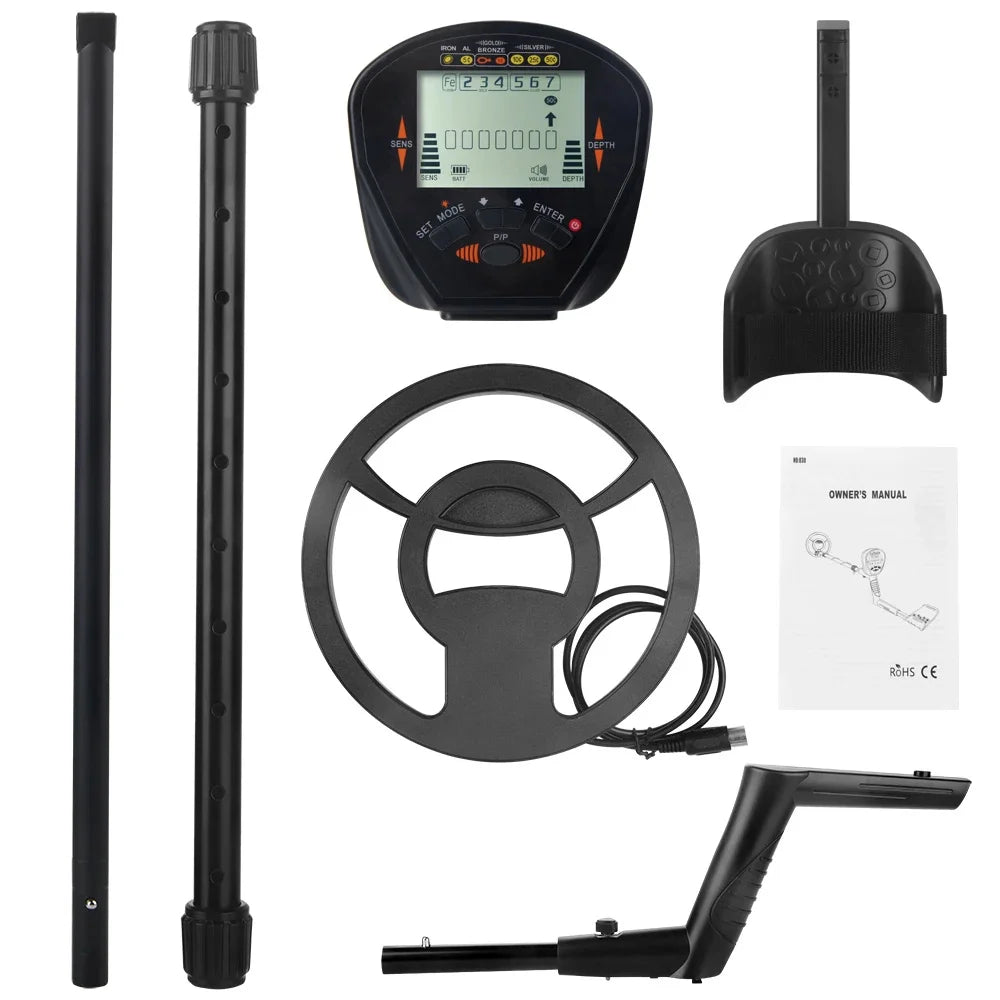MD830 Metal Detector Underground Depth 2.5m Scanner Search High precision Gold Detector Treasure Hunter Detecting Pinpointer Peaceful Pleasures Health and Wellness MD830
