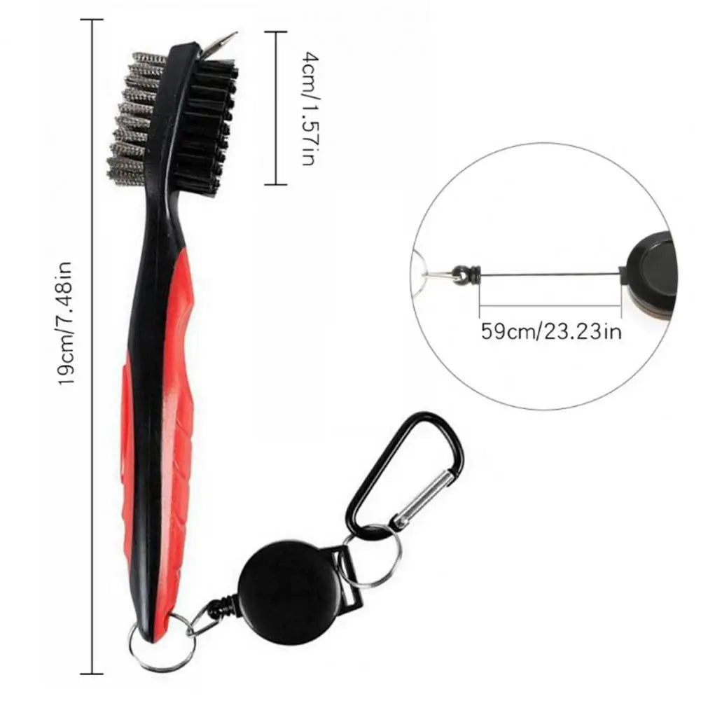 Club Cleaning Brush Golf Club Brush Golf Grooves Cleaning Brush 2 Sided Golf Putter Wedge Ball Cleaner Gof Accessories Peaceful Pleasures Health and Wellness