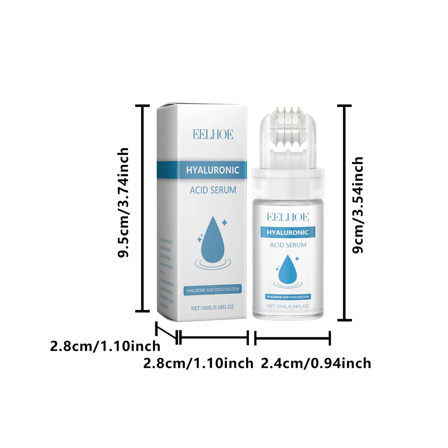 Hyaluronic Acid Microneedle Roller Serum – Hydrate & Brighten