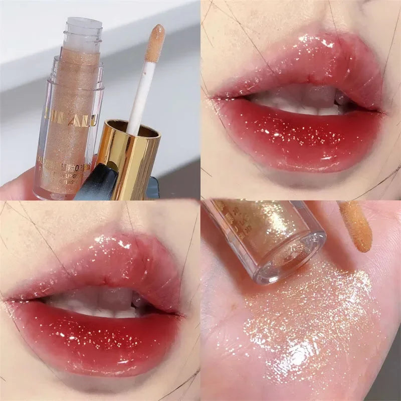 DIKALU Diamond Glitter Lip Gloss – 5 Colors, Waterproof Shimmer