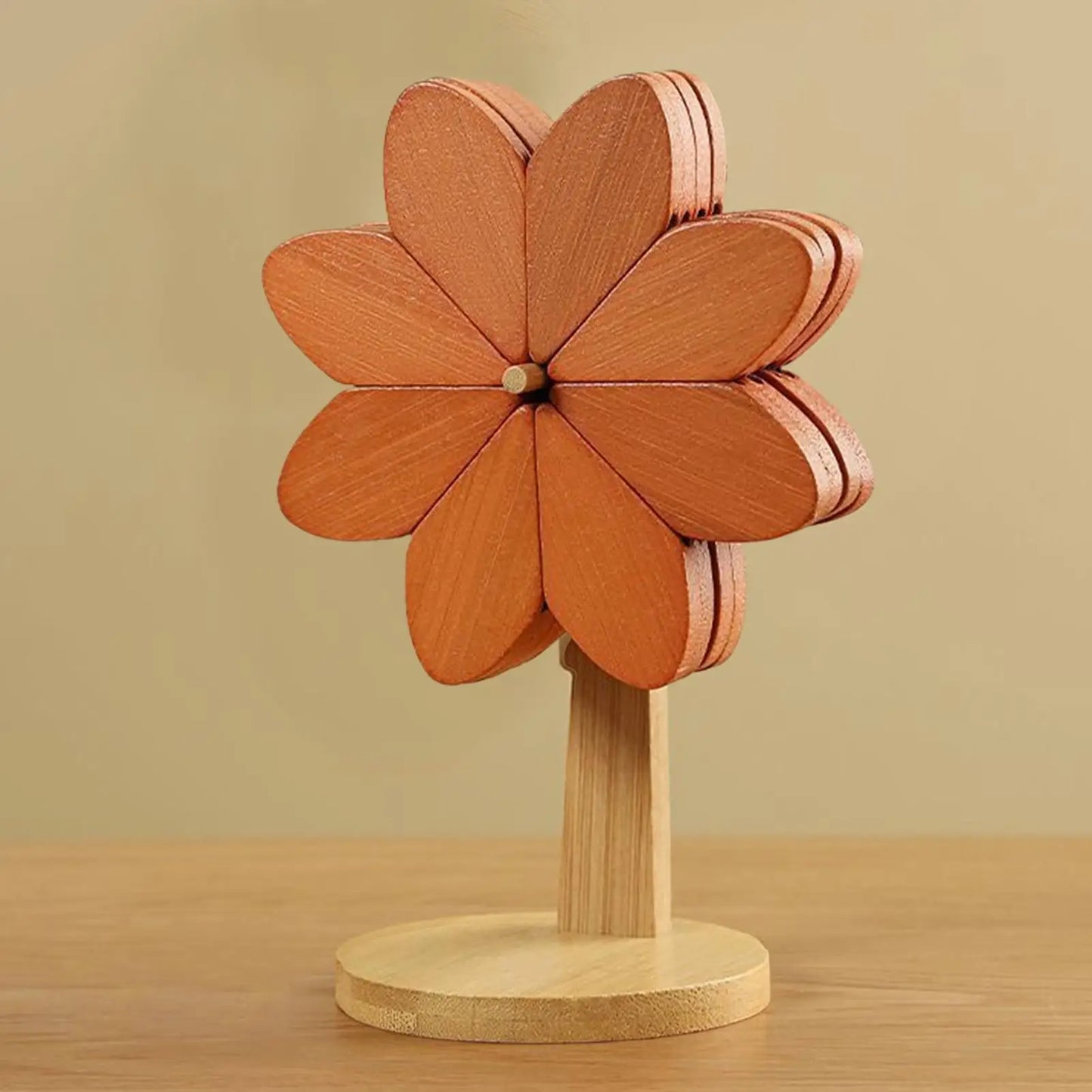 Windmill Wooden Trivet Set | Non-Slip Hot Pads for Kitchen Wooden Trivet Set Peaceful Pleasures Health and Wellness