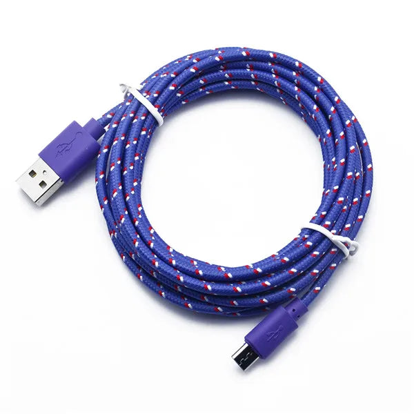 Micro USB Fast Charging Cable 1M/2M/3M | Nylon Braided V8