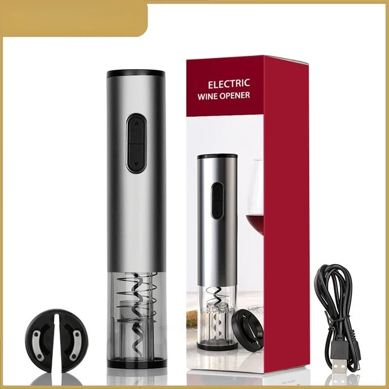 New Premium Electric Wine Opener Automatic Corkscrew Wine Bottle Opener Wine Corkscrew Automatic Screwdriver Wine Opening Gadget Peaceful Pleasures Health and Wellness