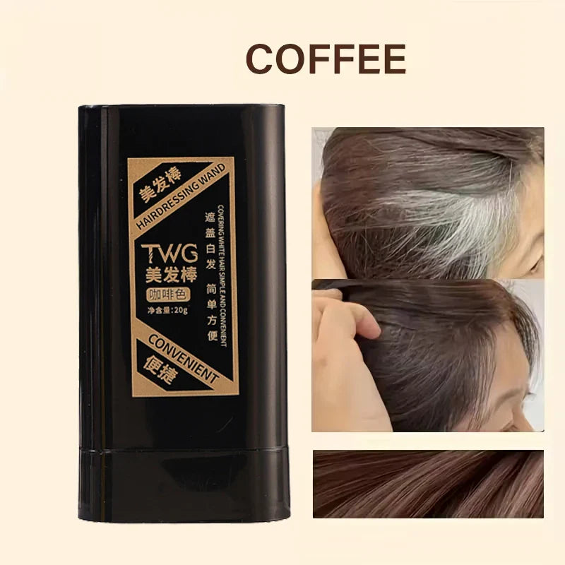 Portable Hair Dye Stick – Waterproof Gray Hair Cover