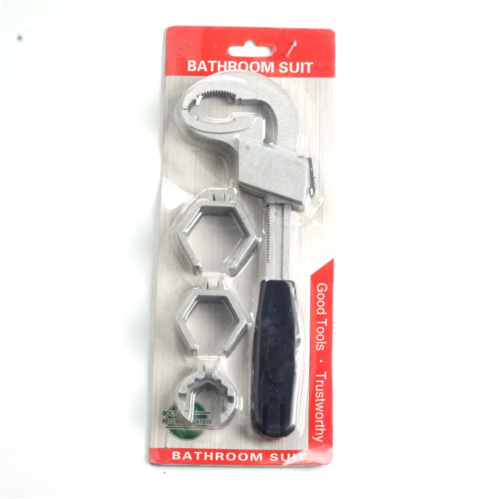 Adjustable Double-End Bathroom Wrench | Aluminium Alloy Spanner Peaceful Pleasures Health and Wellness