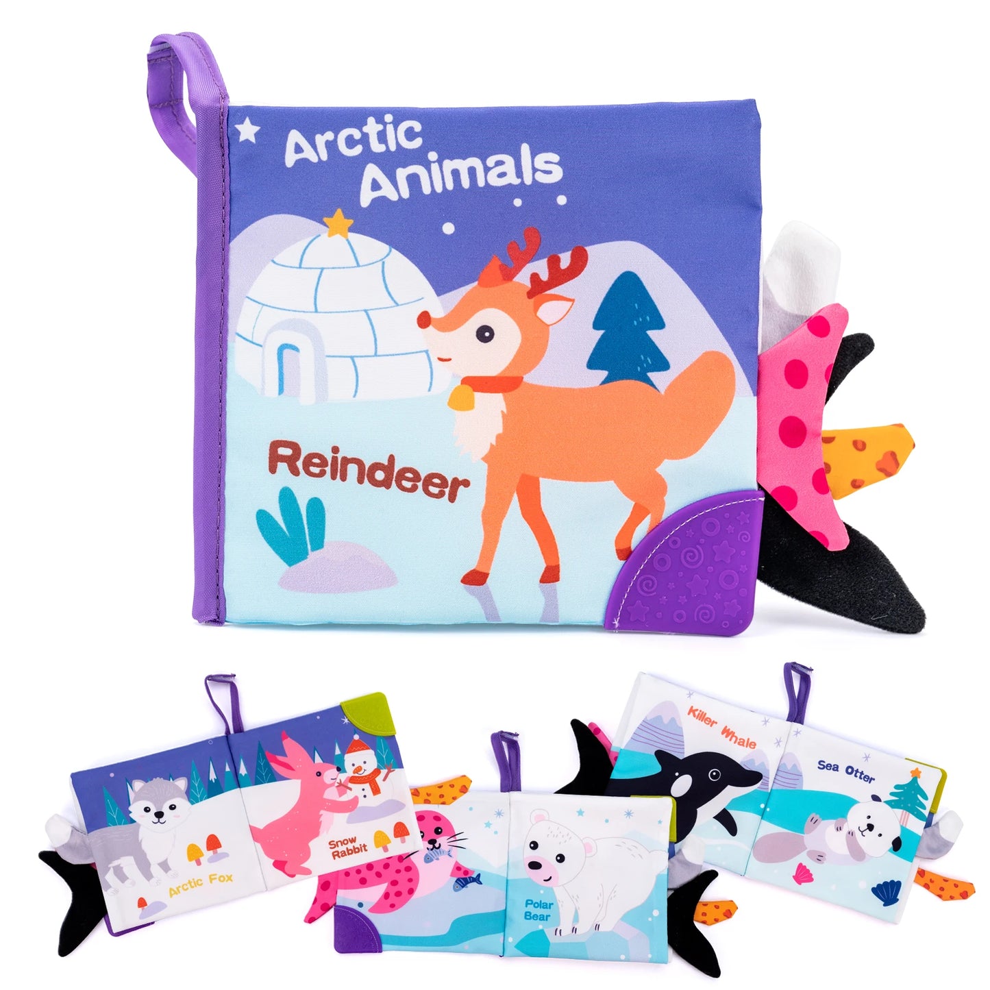 3D Visual Tail Cloth Book Soft Rustle Sound Baby Tear Resistant
