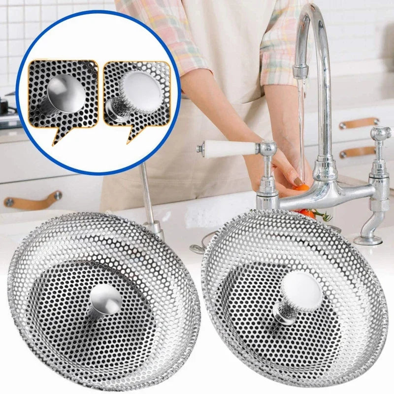Stainless Steel Sink Strainer & Shower Drain Hair Catcher