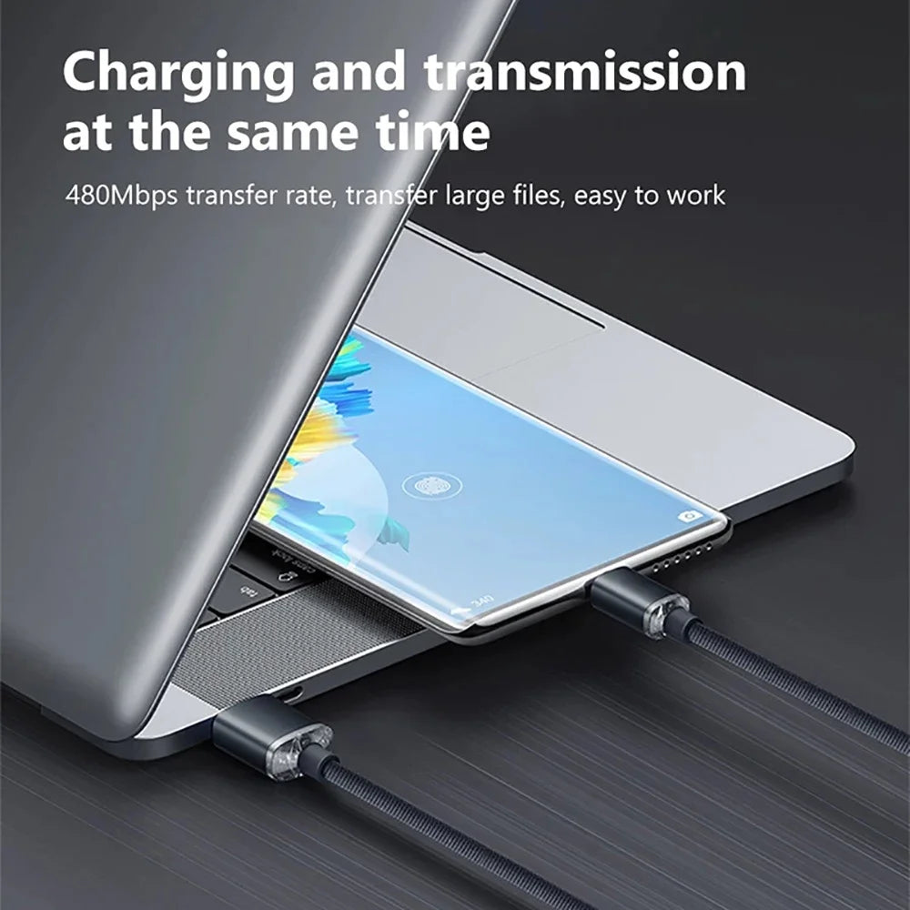 120W USB-C to USB-C Fast Charging Cable 6A – Samsung iPhone