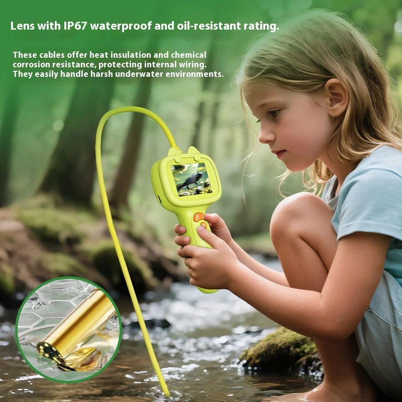 Handheld Endoscope, Children's Outdoor Toy, 2-Megapixel Extracurricular Photography, Scientific Experimental Teaching Tool Peaceful Pleasures Health and Wellness