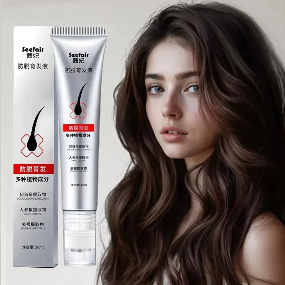 Hair Serum Nourishing Strengthening Hair Roots Scalp Treatment Essential Oil Repair Scalp Frizzy Thinning Damaged Hair Care Peaceful Pleasures Health and Wellness