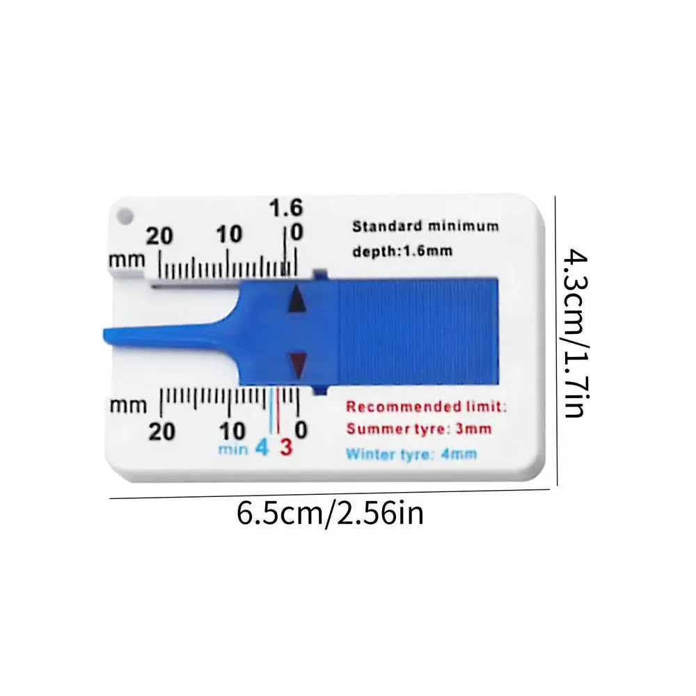 Digital Tire Tread Depth Gauge | 0-25mm Pocket Meter