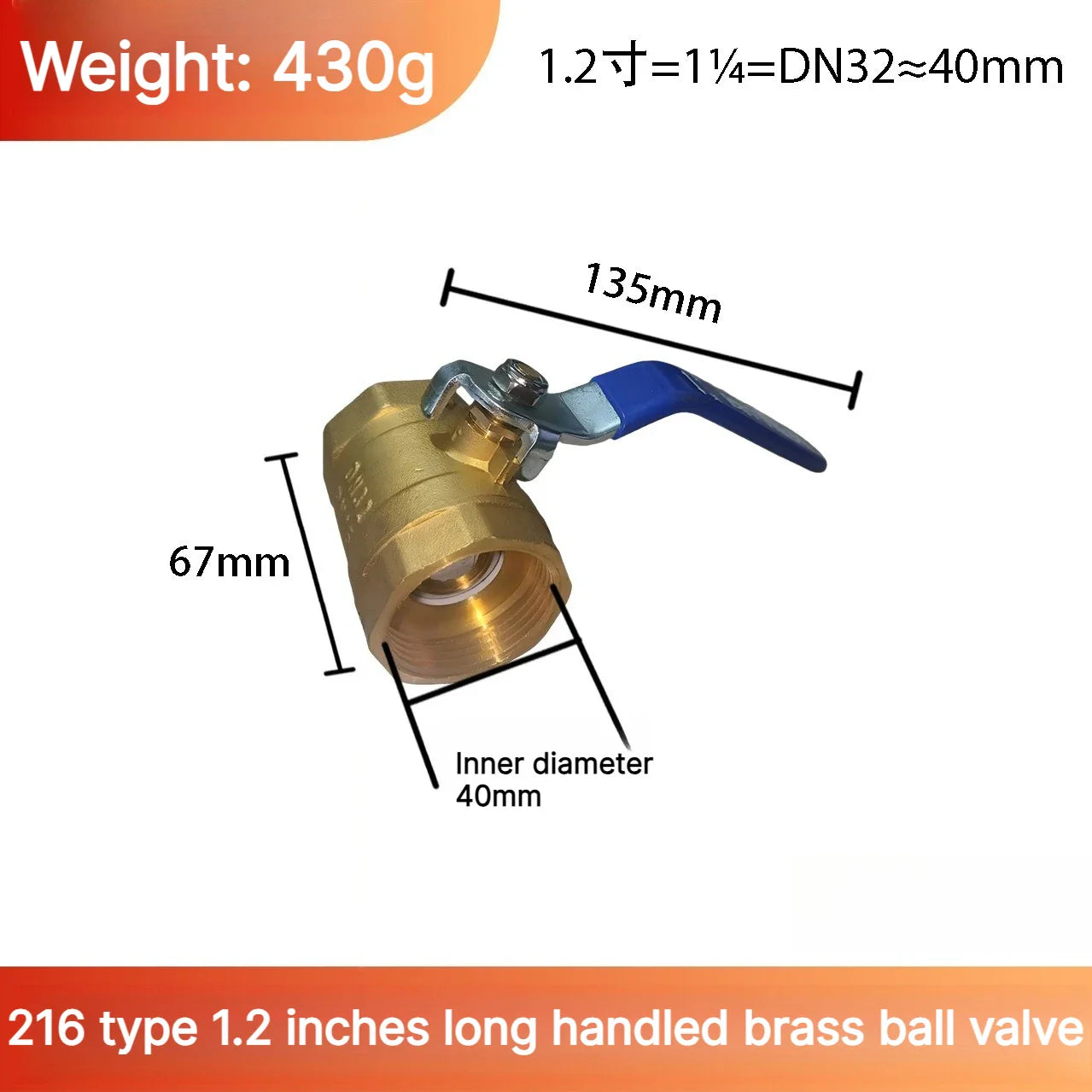 Brass Mini Ball Valve 1/2" 3/4" 1" BSP – Water Gas Oil Shut Off