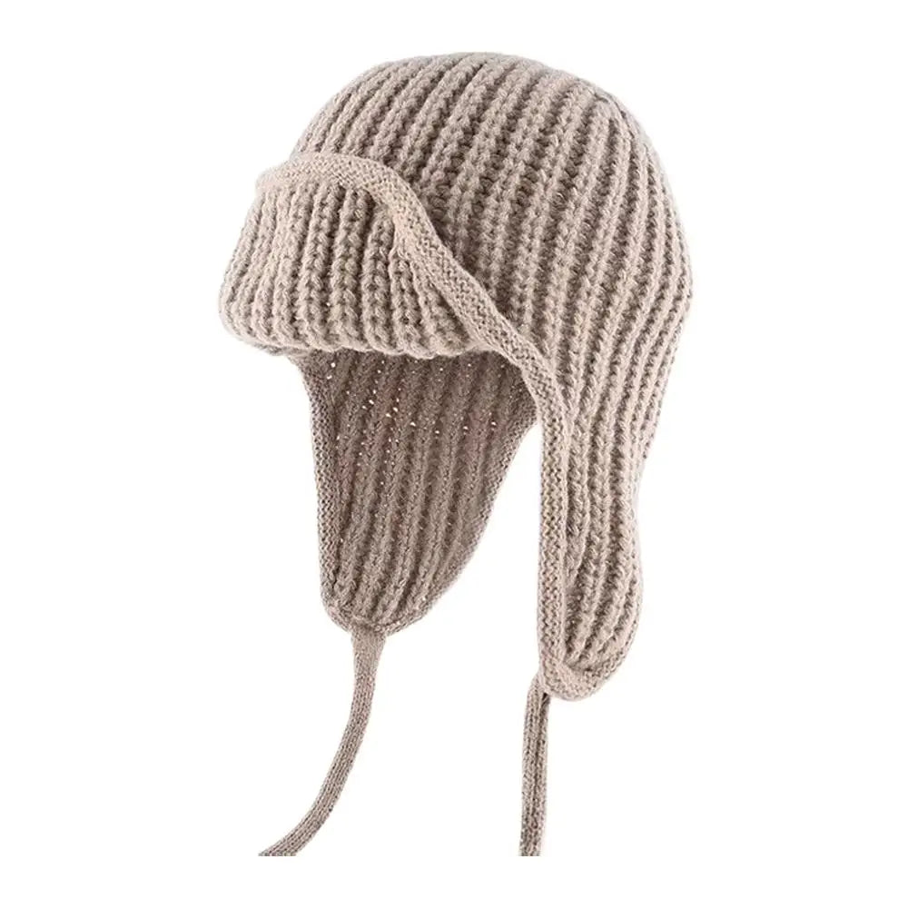 Women's Knit Trapper Ushanka Hat with Ear Flaps | Winter Beanie