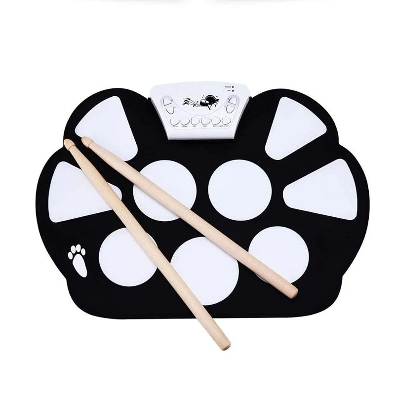 W758 Hand Roll Portable Drum Stand Neutral Without Horn Children's