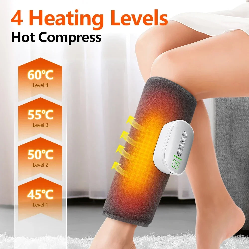 Hailicare Heated Air Compression Calf Leg Massager – 4 Modes