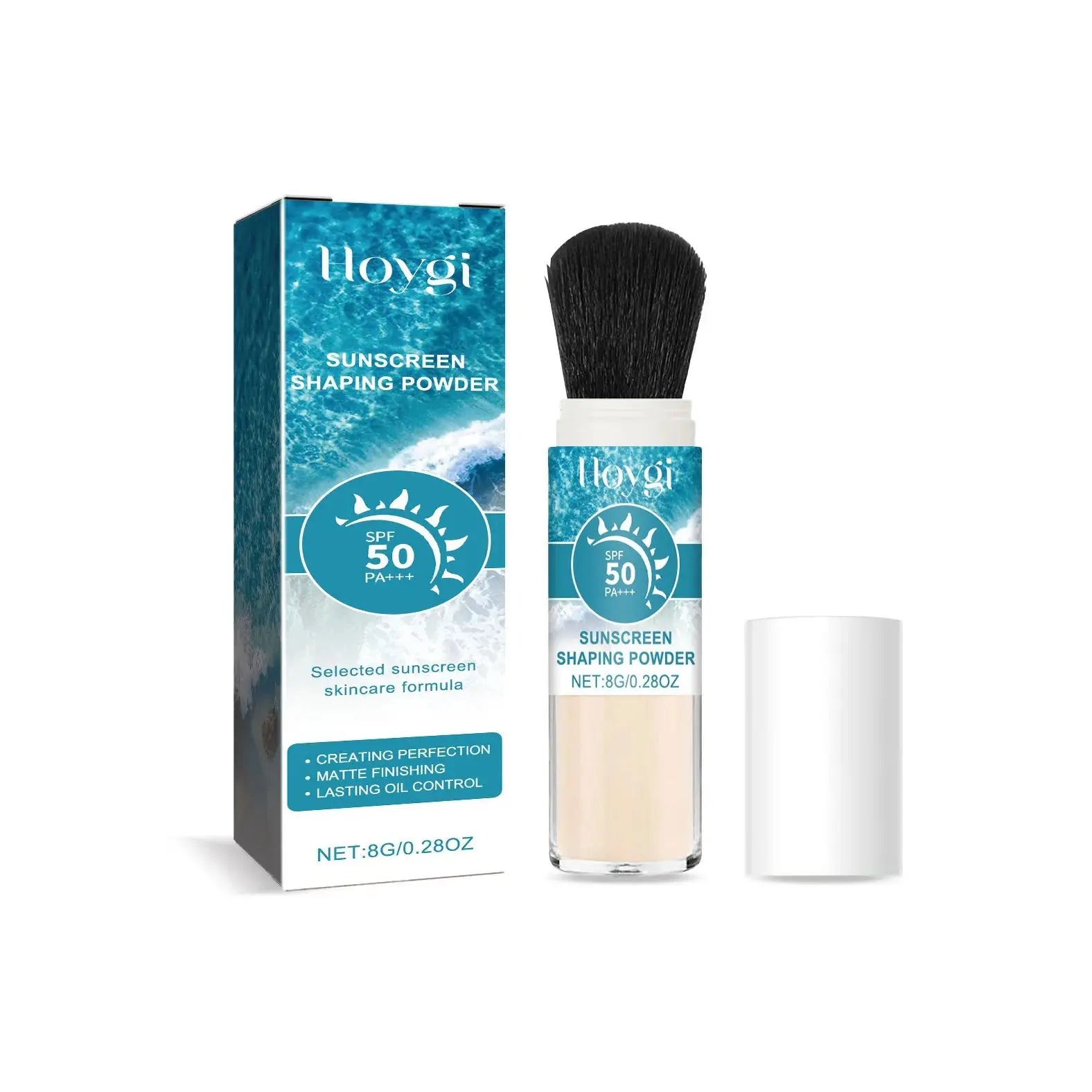 SPF50 Sunscreen Loose Powder Covering Pore Oil Control Translucent Matte Sunblock Waterproof Full Coverage Makeup Setting Powder Peaceful Pleasures Health and Wellness 8g Boxed