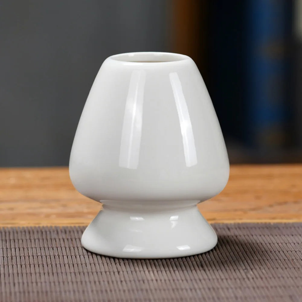 Ceramic Matcha Chasen Holder | Bamboo Whisk Stand for Tea Set