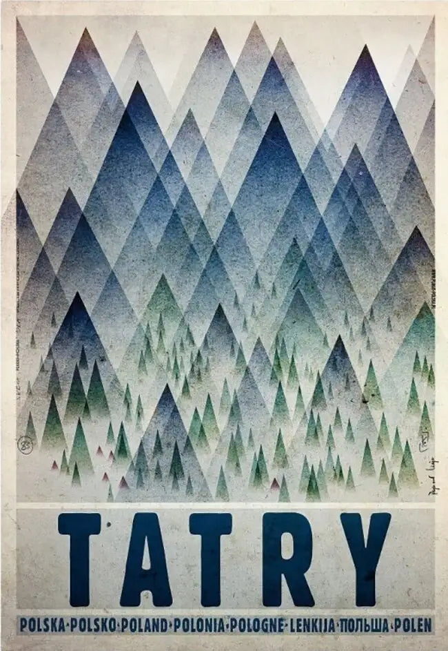 Retro Poland Podhale Kocie Góry Canvas Wall Art Print | Unframed