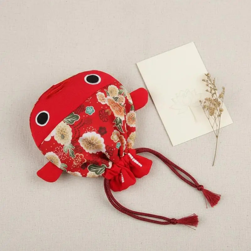 Goldfish Canvas Drawstring Bag – Lucky Tote for Women