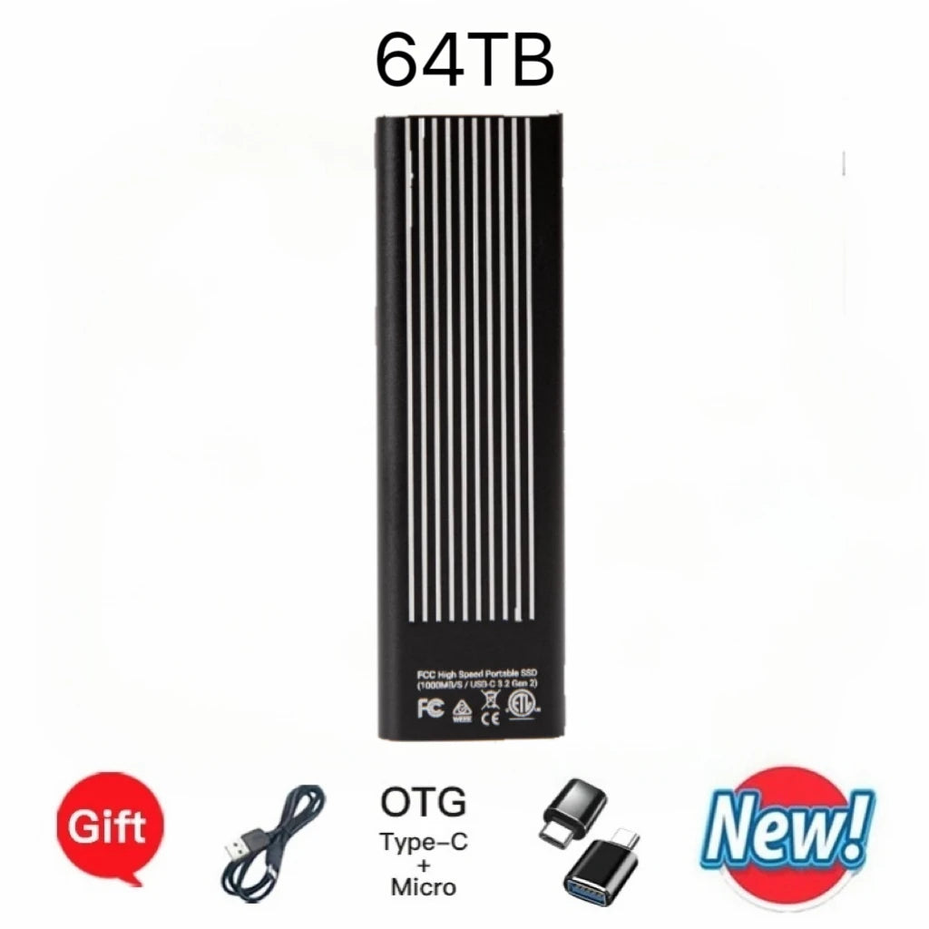 Portable External Hard Drive 2TB 4TB 16TB USB 3.1 Type-C