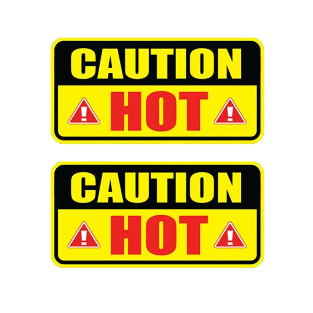 10cmx5cm 2pc Do not touch Caution Hot Sticker Safety Car Machine Warning Burner Surface Peaceful Pleasures Health and Wellness Default Title