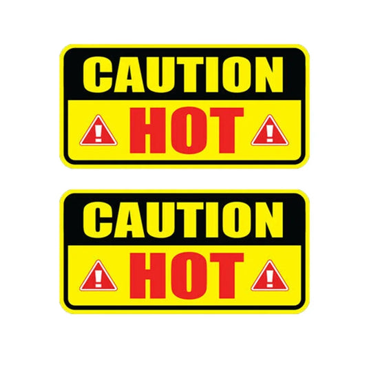 10cmx5cm 2pc Do not touch Caution Hot Sticker Safety Car Machine Warning Burner Surface Peaceful Pleasures Health and Wellness Default Title