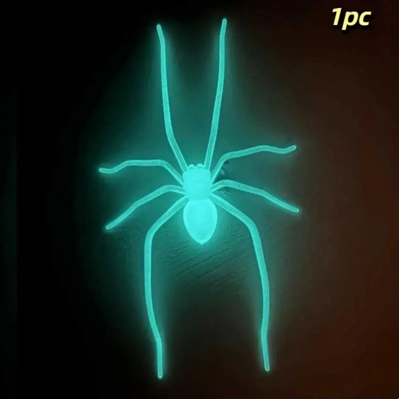 Glow In The Dark Spider Fridge Magnet | Halloween Prank Decor