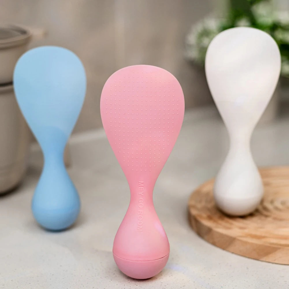 Rice Spoon Non-Stick Tumblers Rice Spoon Food Grade Pp Household Serving Spoon For Kitchen Use Dustproof Can Stand Up Spoon Peaceful Pleasures Health and Wellness
