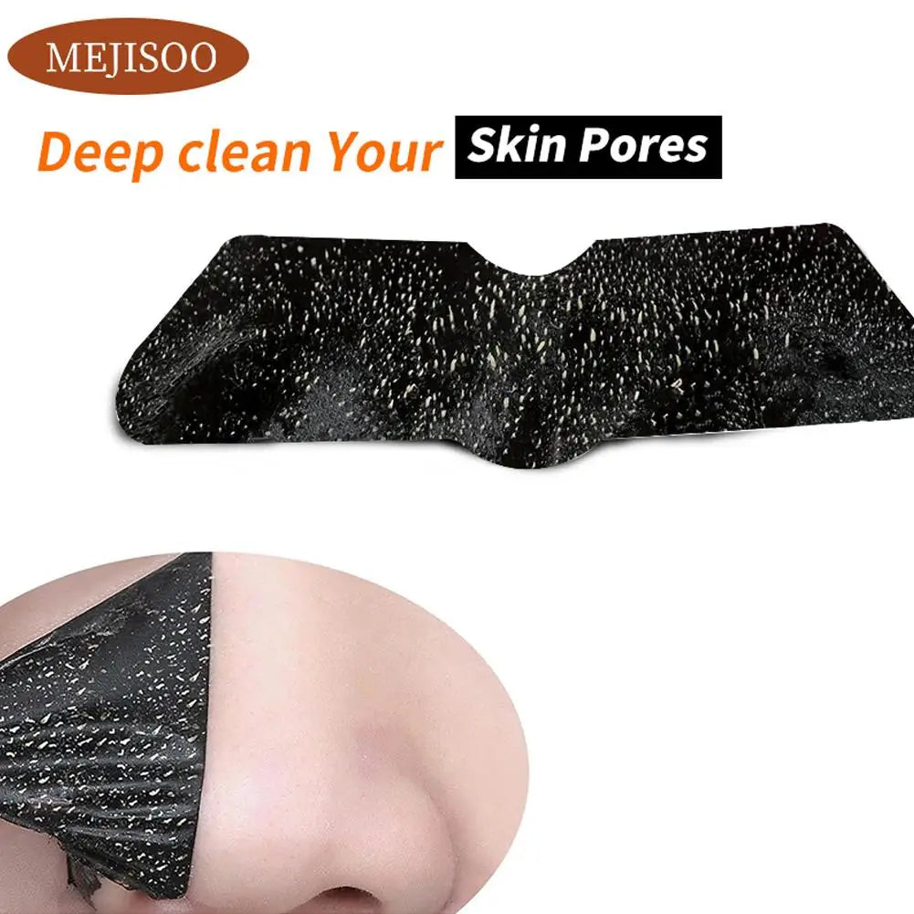 10pcs Bamboo Unisex Blackhead Remove Mask for Blackhead Removal Pore Cleansing Peel-off Nasal Membrane Stickers for Clearer Nose Peaceful Pleasures Health and Wellness