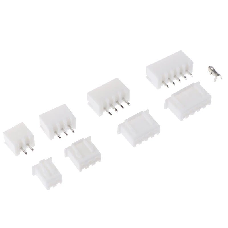 New 1Box JST-XH Kit 2/3/4/5Pin XH2.54MM Terminal Housing PCB Header Wire Connectors Peaceful Pleasures Health and Wellness one size