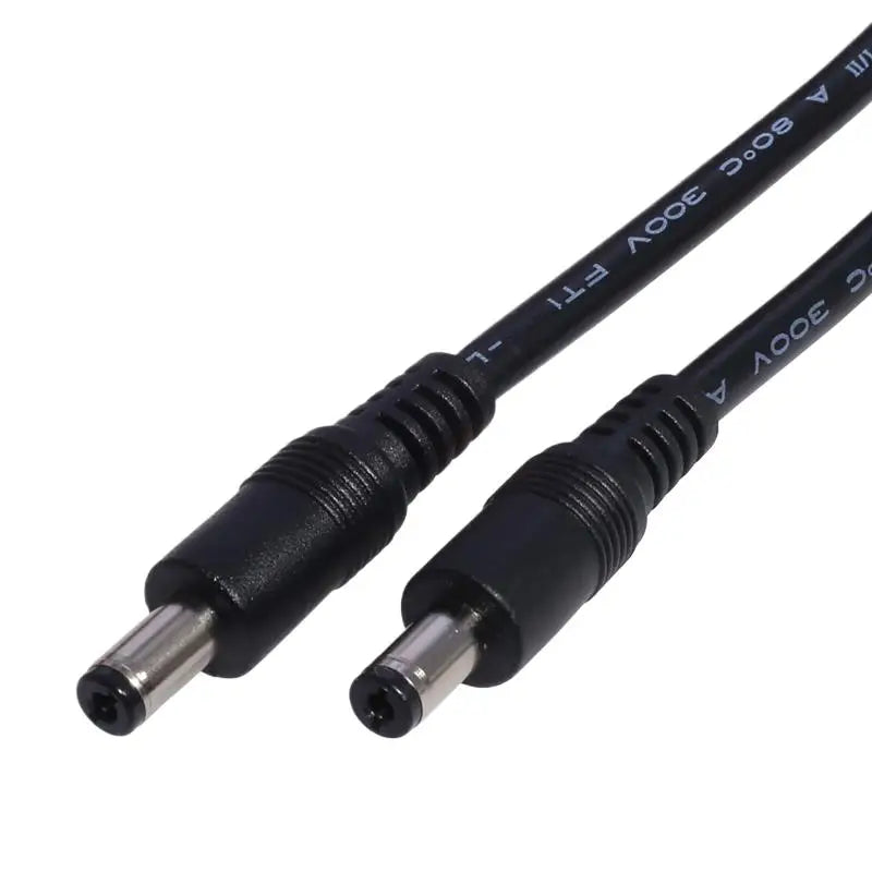 Male Plug To Male Power Supply Adapter Wire For LED Light Speaker J60A DC5521 To DC5521 Cable Cord 18AWG DC5.5mm X 2.1mm Peaceful Pleasures Health and Wellness
