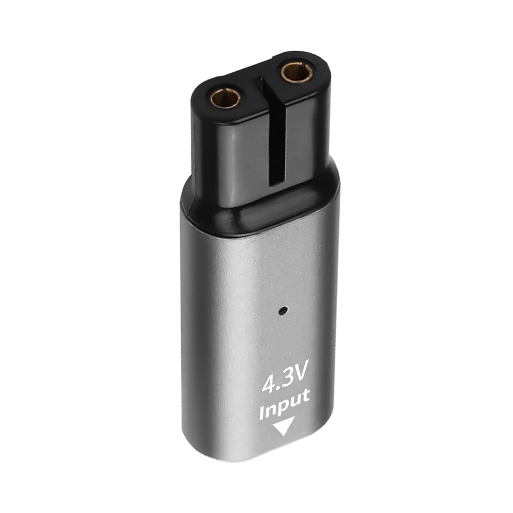 Type-C Charging Adapter for Philips OneBlade QP2520 QP2620 Peaceful Pleasures Health and Wellness Gray