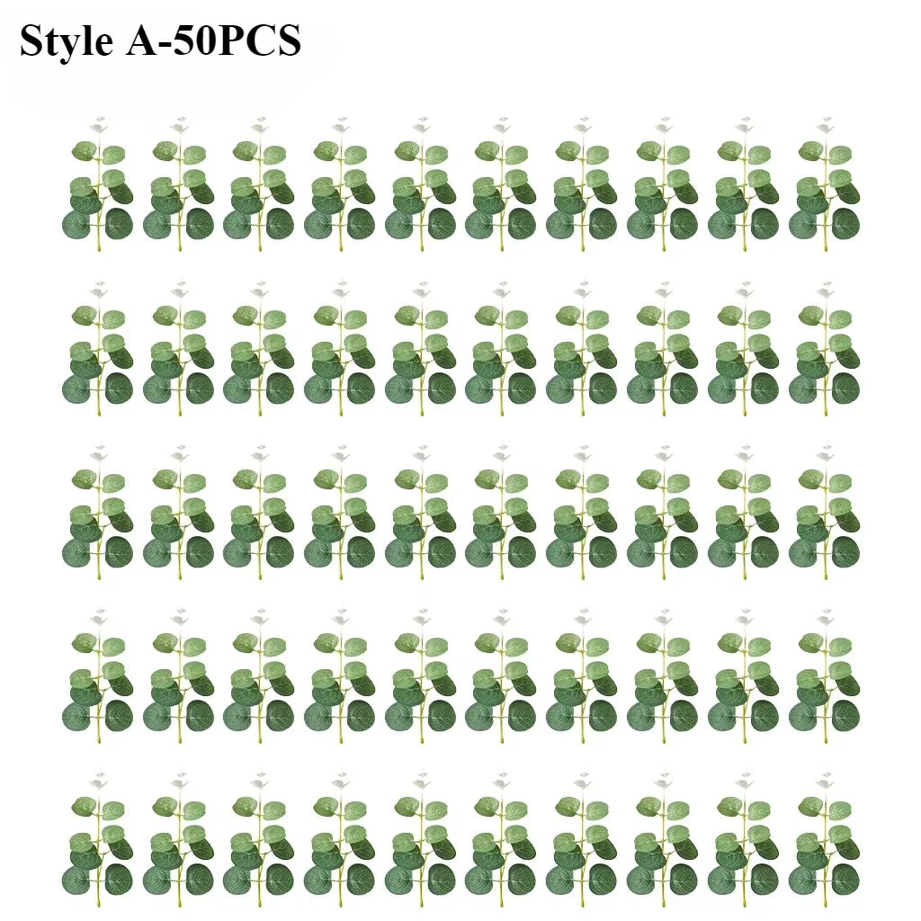 Artificial Eucalyptus Leaf Picks 3 Styles – Wedding & Home Décor