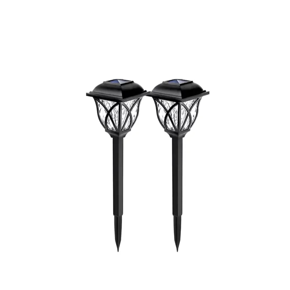 2/4 Pack LED Solar Lawn Lights Outdoor Waterproof Warm Light Model Garden Courtyard Walkway Villa Landscape Decorative Lights Peaceful Pleasures Health and Wellness white light-2pcs-1