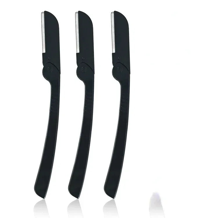 Women Face Care Hair Removal Tool Makeup Shaver Knife Eyebrow Trimmer Safe Shaving Rezors (3pcs/lot) Peaceful Pleasures Health and Wellness 3PCS Black