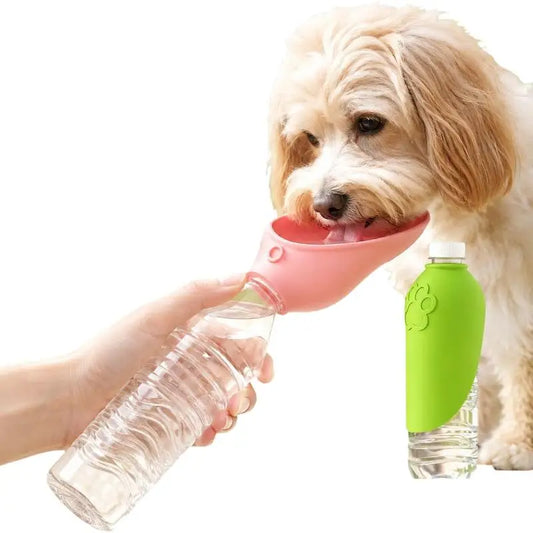 Portable Dog Water Bottle with Foldable Silicone Bowl – BPA-Free Pet Water Bottle Oasis Select