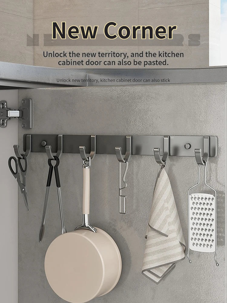 No-Drill Coat & Robe Hook | Aluminum Wall Hanger Organizer