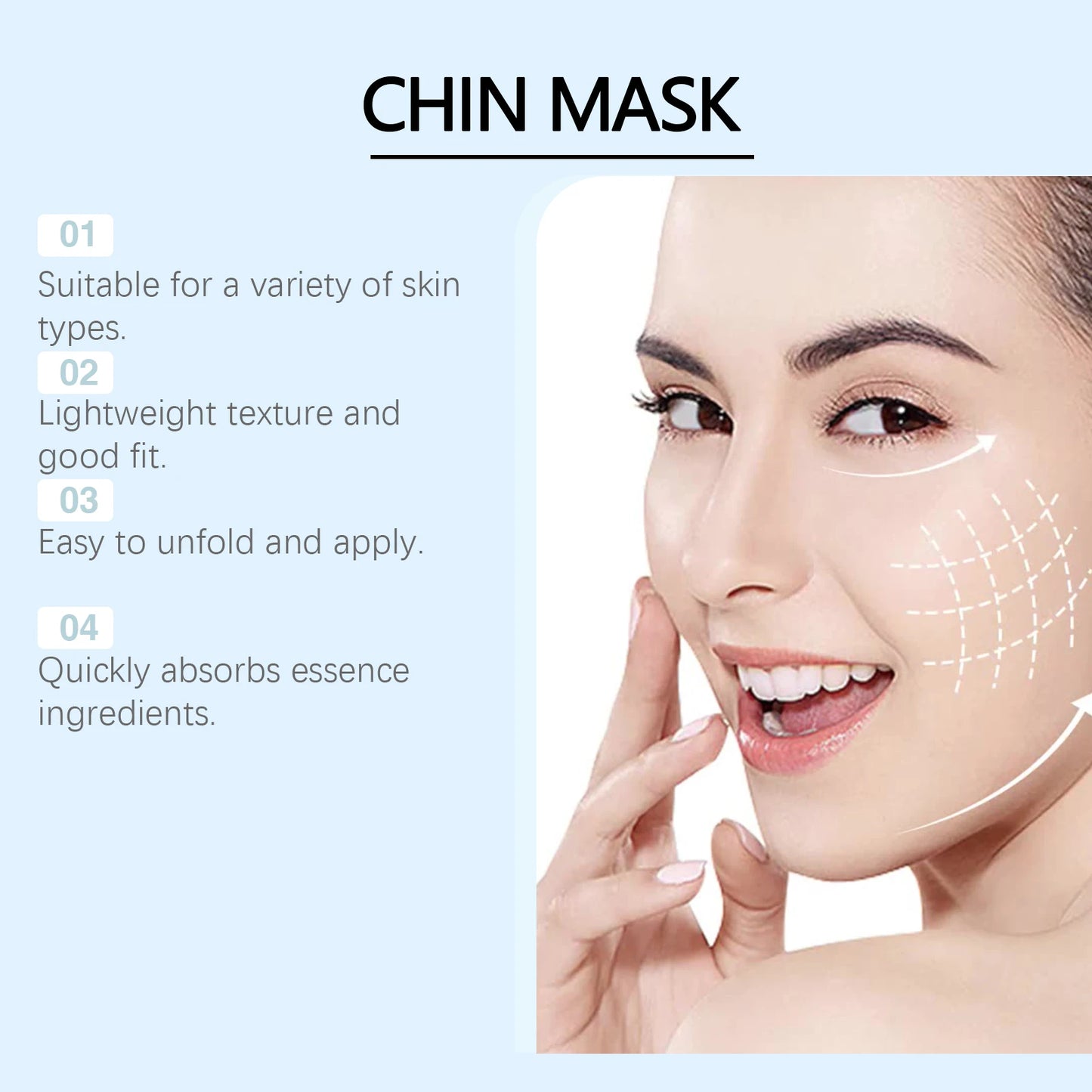 Firming Face Mask Anti Wrinkle Fade Fine Line Eliminate Double Chins Improve Sagging Moisturize Brighten Tightening Facial Mask Peaceful Pleasures Health and Wellness