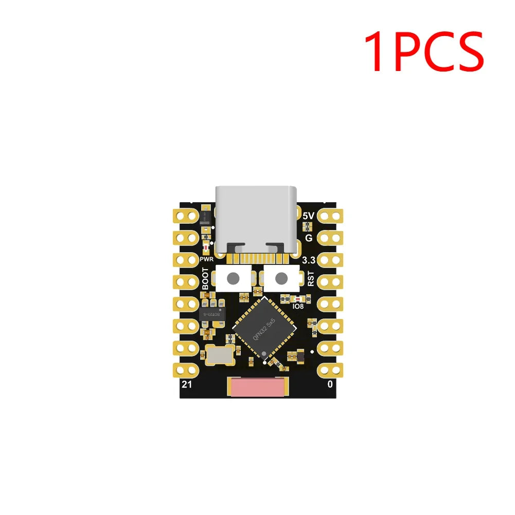 1-20PCS ESP32-C3 Development Board 3.3-6V Power Low Power ESP32 Super Mini Wireless Development Board WiFi Bluetooth For Arduino Peaceful Pleasures Health and Wellness Black 1PCS