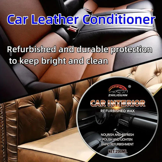 Leather Care Cream – Car Seat & Sofa Cleaner, Polish & Restore Leather Care Cream Oasis Select
