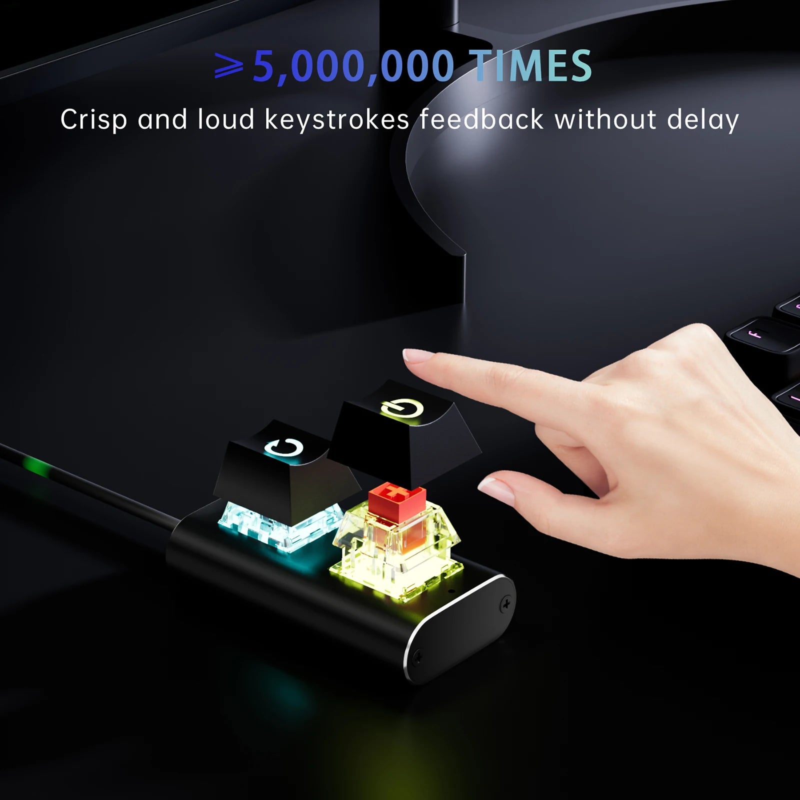 2m Extended Desktop Power Button with LED Light Mechanical Power Switch for Easy External Remote Start PC Motherboard Peaceful Pleasures Health and Wellness