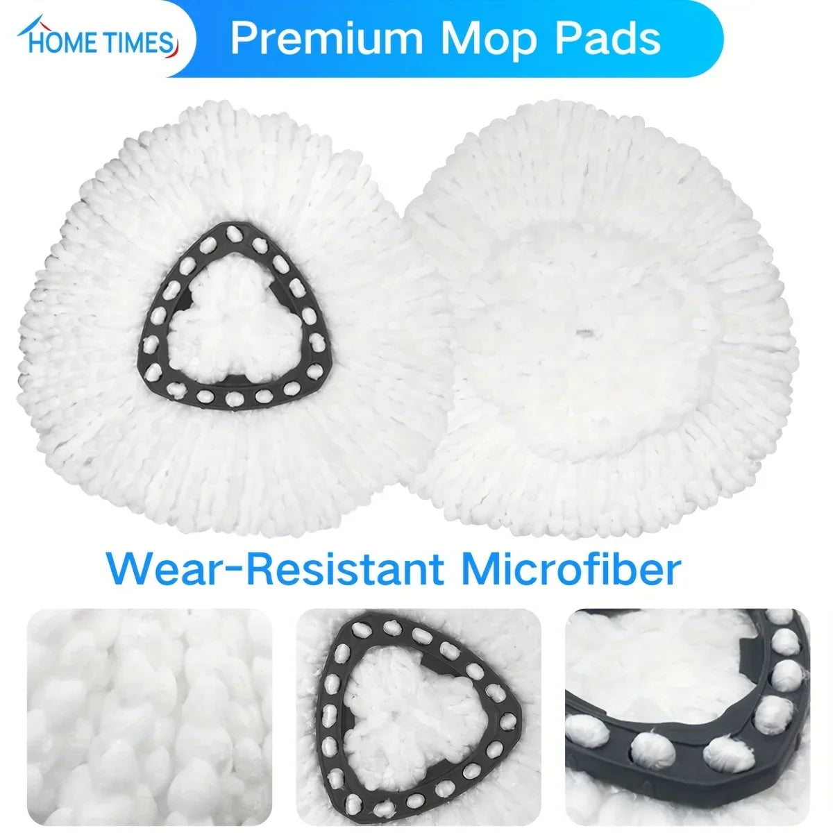 Mop Accessories for O-cedar/Vileda Microfiber EasyWring Spin Mop,Spin Mop Head for O-Cedar/Vileda 1 Tank System Peaceful Pleasures Health and Wellness